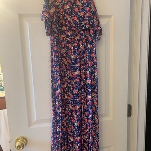 LC Lauren Conrad floral maxi dress